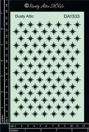 Dusty Attic Stencil 5x7 - Sparkle, DA1533