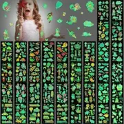 30 sheets Glow Temporary Tattoos for Kids Waterproof Luminous Tattoo Sticker Glow Mixed Style