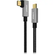 Mbeat Tough Link L-Shape USB 3.2 Gen2 USB-C Cable Space Grey Fast Charging 1.8m