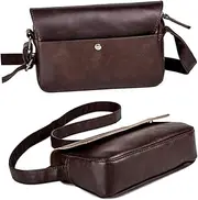 [WESIEVYA] Lightweight Man's Shoulder Bag Fashionable Pu Tote Messenger Bag Large Capacity Dustproof for Business