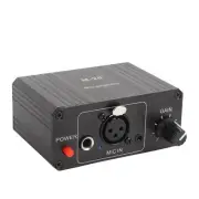Microphone Preamp 48V XLR Output High Gain Dynamic and Condenser Mic Preamp