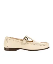 Hereu Alcover T-Bar Strap Moccasins 35 Nude