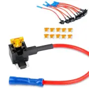Car Fuse Relay 50038R 10 Pack 12V Automotive Add-on Circuit TAP Adapter 5 AP