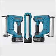 Cordless F30 Nail Gun Electric Furniture Carpentry Tacker Stapler Woodworking Power Tool Staple Gun for 18V Battery(1PC 2.0A Battery)