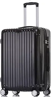 [Star river] PC+ABS, Zipper, Luggage, Trolley case, Suitcase, Pinks, Silver, Black, Brown, 20 inches, 22 inches, 24 inches, 26 inches, with 4 Sets of Rotating Wheels, Code Lock, Telescopic Rod