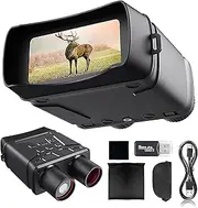 4K Night Vision Goggles - 4'' Large Screen Rechargeable Night Vision Binoculars for Adults, Digital Infrared Binoculars Night Vision Scope