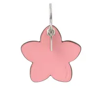 在飛比找momo購物網優惠-【COACH】平滑皮革花朵造型吊飾/鑰匙圈(粉色)