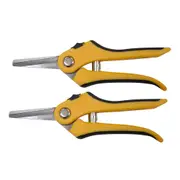 2x Gardenmaster Floral Snips Precision Flower Cutting/Pruning Tool Yellow/Black