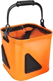 Fishing Bucket - Fishing collapsiblee Ground Bait Storage, Foldable Fish Transport Container With Wider Handle - Multi-Functional Fish Storage Tackle Boxes For Transport Kayaks Camping Car Shack Swamp