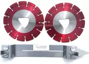 2PK-6" Husqvarna RED Soff Cut Diamond Blade .250" w/1Skid Plate 4 Green Concrete