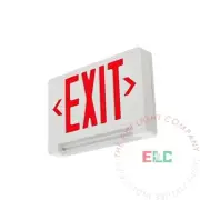 LFI Lights | Red LED Exit Sign Emergency Light Bar Combo UL924 | COMBOLP-R-W-BB