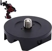 SENECESLI Telescope Ball Head Adapter, Aluminum Alloy Ball Head Connection Pedestal for Astronomy Observation with Quick Locking Knob (Black)