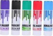 5pcs Pig Marking Crayon Pig Makers Livestock Marking Paint Sticks Animal Marking Paint Stick Animal Marking Stick Livestock Identification Marker Cattle Marking Crayon Wax