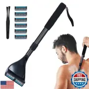 ETbyto Back Shaver for Men - Retractable Long Handle Back Hair and Body Shave