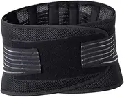 Breathable Sports Waistband Waist Support Belt for Running Fitness Yoga Durable Exercising Waist Protector for Men Women Essential for Lower Back Support Black