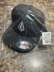 NEW! Volcom Men's Full Stone Flexfit Hat Large-X-Large Charcoal Heather CHH L/XL