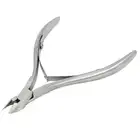 Silver Tone Stainless Steel Dead Skin Cuticle Pusher Remover Scissors