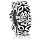 New 100% Genuine Authentic Pandora Twice as Nice Flower Spacer 791224CZ Retired