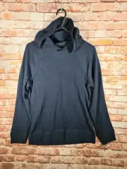 BNWT Boys Sz 12 Target Brand Navy Long Sleeve Tee Hoodie Shirt Waffle Top Cotton
