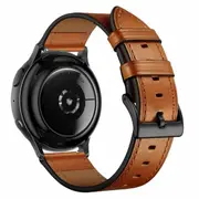 For Samsung Galaxy Smart Watch 20mm Genuine Leather Replacement Wristband Bracelet Strap Wrist band (Brown)