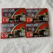4 Pack MAXELL UR 60 Normal BIAS IEC TYPE I Blank Audio Cassette Tapes SEALED