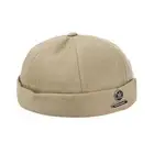 Men Retro Urban Unique Street Docker Hat Brimless Skull Sailor gift Cap T8A8