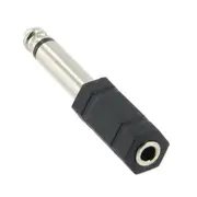 Audio Adaptor 3.5mm Mono Socket - 6.35mm 1/4" Mono Plug