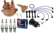 FOR Toyota Corolla GTS 4AGE Tune-Up Cap-Rotor-NGK Wires-Iridium Spark Plugs Kit (for: Toyota)