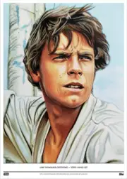 Topps Star Wars Living Luke Skywalker 10x14 Print numbered to 100