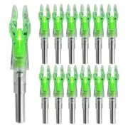 12PCS Lighted Nocks for Arrows with .204 Inside Diameter Green