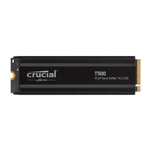 【Crucial 美光】T500 1TB M.2 2280 PCIe 4.0 ssd固態硬碟 (CT1000T500SSD5) 讀 7300M/寫 6800M *含散熱片