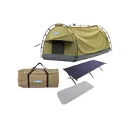 Kings Deluxe Single Swag +Swag Bag + Self Inflating Foam Mattress +Stretcher Bed