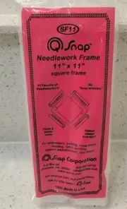 Q-SNAP Embroidery Cross Stitch Needlework Frame 11" x 11" USA