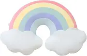 Cloud Rainbow Shaped Pillow Home Decorative Creative Cushion Plush Stuffed Pillow Candy Color Cushion