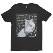 DTF Math Cat/ Custom Unisex Soft Style T-Shirts, Next Level- Cotton