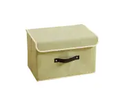 Foldable Storage Boxes with Lids Fabric Storage Bins, Closet Organizers for Clothes Storage,Room Organization,Office Storage(green)