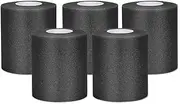 Pre Wrap Tape Athletic,5Rolls X 27 Yards Black Prewrap Headbands for Hair,Foam Underwrap Sports Wrap Perfect as Base Layer Under Athletic Taping of Ankles, Wrists, Hands and Knees.
