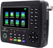 Satellite Receiver V10 Finder Max+ Digital Satellite Finder Meter 4.3Inch LCD Screen DVB-S2+CCTV+8MP AHD Sat Signal Finder Meter for Remote Reception Systems Antennas