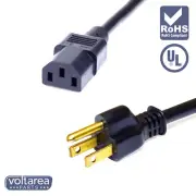 Cable Power Cord 6.6ft / 2m For QFX SBX-91240 DJ Mixer Speaker