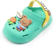 [icosylify] Toddler Shoes Clogs Slide Sandals for 0-8yrs Kids Unisex for Girls and Boys Garden Shoes Cartoon Slides Slip-Resistance Sandals Beach Pool Slippers