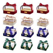 Acrylic Gift Box Clear Souvenir Display Case Bow Storage Container for Packaging