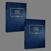 Whitman US Morgan Dollar Coin Album Set 1878-1921 #9128 + 9129