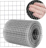 Hardware Cloth 4'' X 10' 1/4 in Galvanized Wire Mesh Roll (23 GA) Chicken Wire