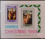 DOMINICA Scott# 287-290 + 290a Navidad 1969