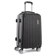1pc Wanderlite 28" 75cm Luggage Trolley Travel Set Suitcase Carry On Hard Case TSA Lock Lightweight Black
