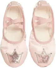 [MNSSRN-MM] Children's Soft-Soled Dance Shoes, Fashionable Sequins, Comfortable Wear-Resistant Non-Slip Satin Exercise Shoes, Dancing Shoes, Gym Shoes,B,25
