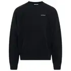 Off-White Scratch Tab Box Design Skate Fit Black Sweatshirt