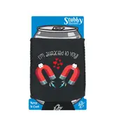 Im Attracted To You - Funny Novelty Stubby Holder With Base