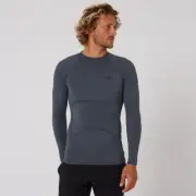 Ocean And Earth Rib Guard Padded Long Sleeve Top in Charcoal - Size -