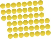 WEKAMOS 48pcs Yellow Eva Foam Launch Balls Soft Round Balls for Indoor and Outdoor Games Party Favors Safe and Fun Playtime Lightweight and